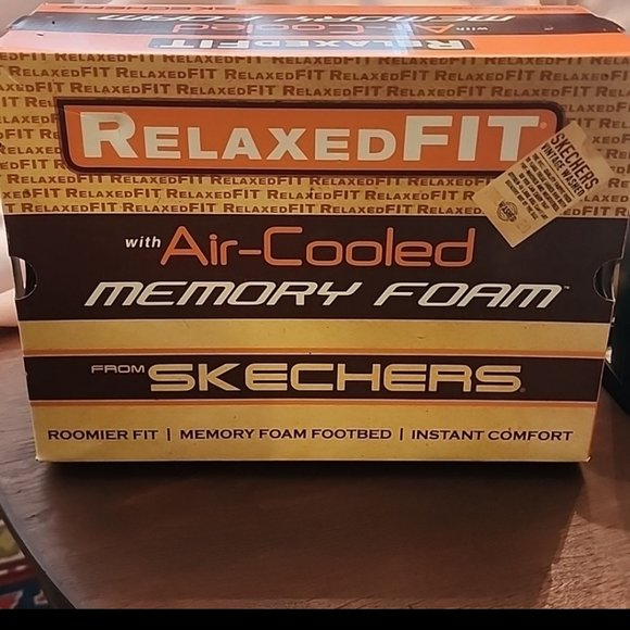9.5 Skechers Relaxed Fit, Air Cooled, Memory Foam, Vintage Brown, Roomier Fit, N main image 5